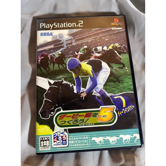 Sega Other - Sega Derby Tsukurou 5 PS2 NTSC-J Japanese Import Horse Racing Simulation Game